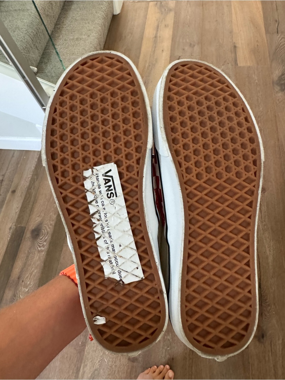 Vans women's sneakers worn once for an hour